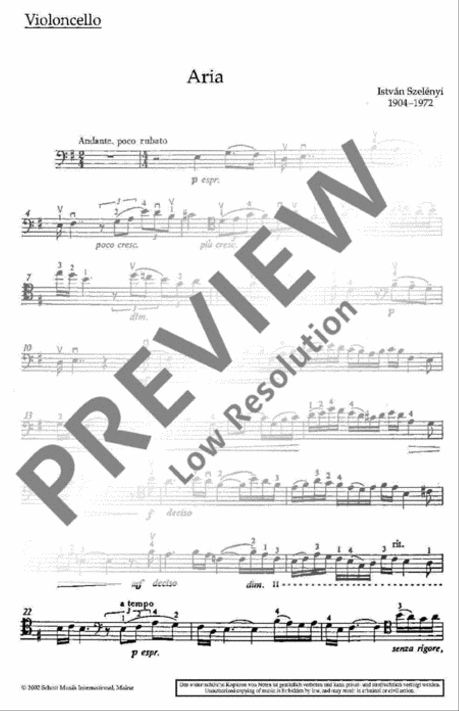 Aria Aria Clarinet scores gallery preview page 5