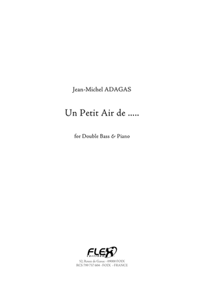 Book cover for Un Petit Air de .....