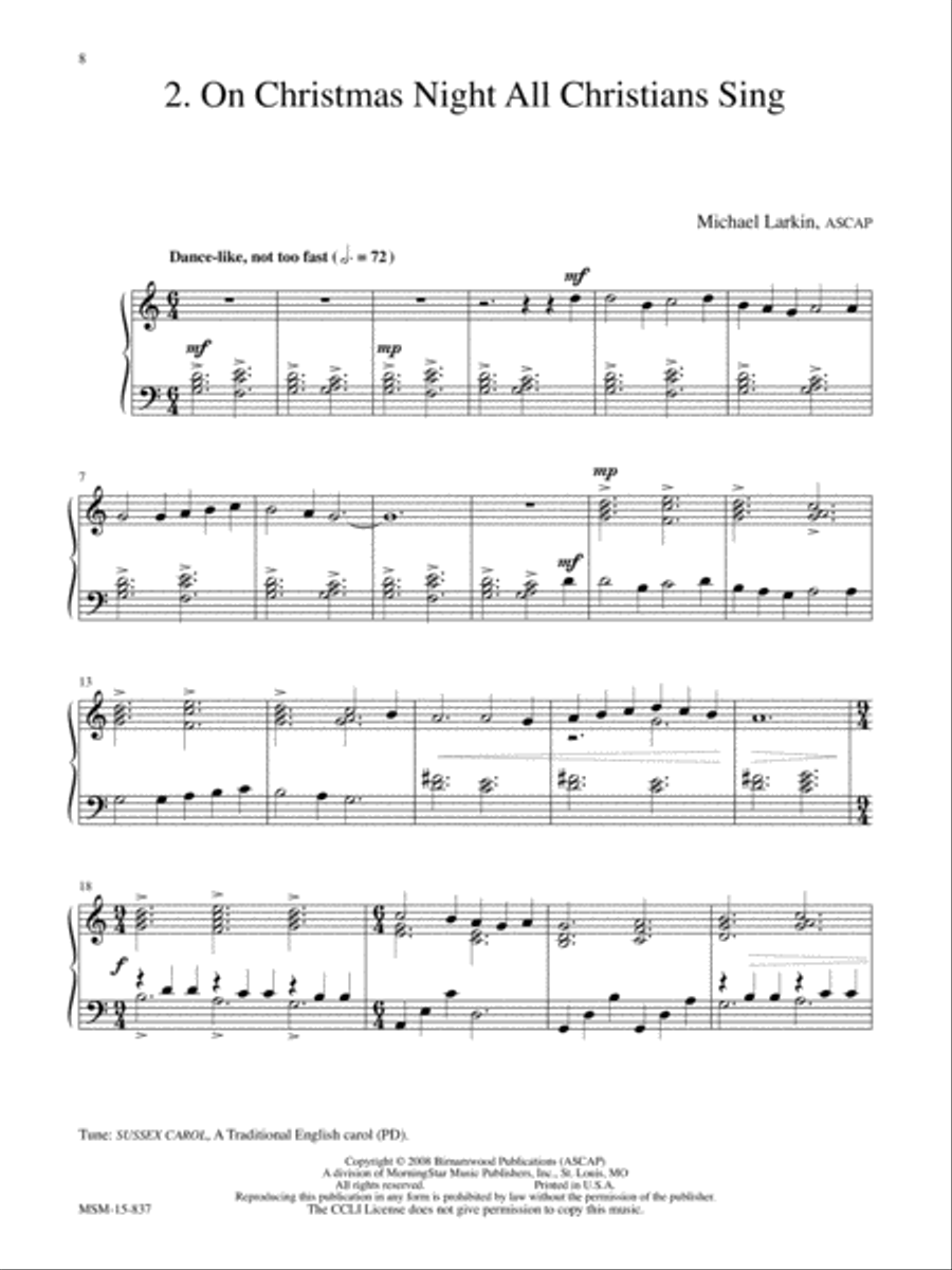 Hymn Meditations for the Church Year Piano Solo scores gallery preview page 4