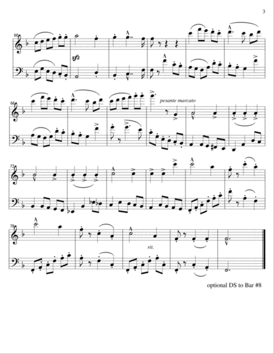 L'Hymne du Pape-Flute-Cello duet Flute scores gallery preview page 3