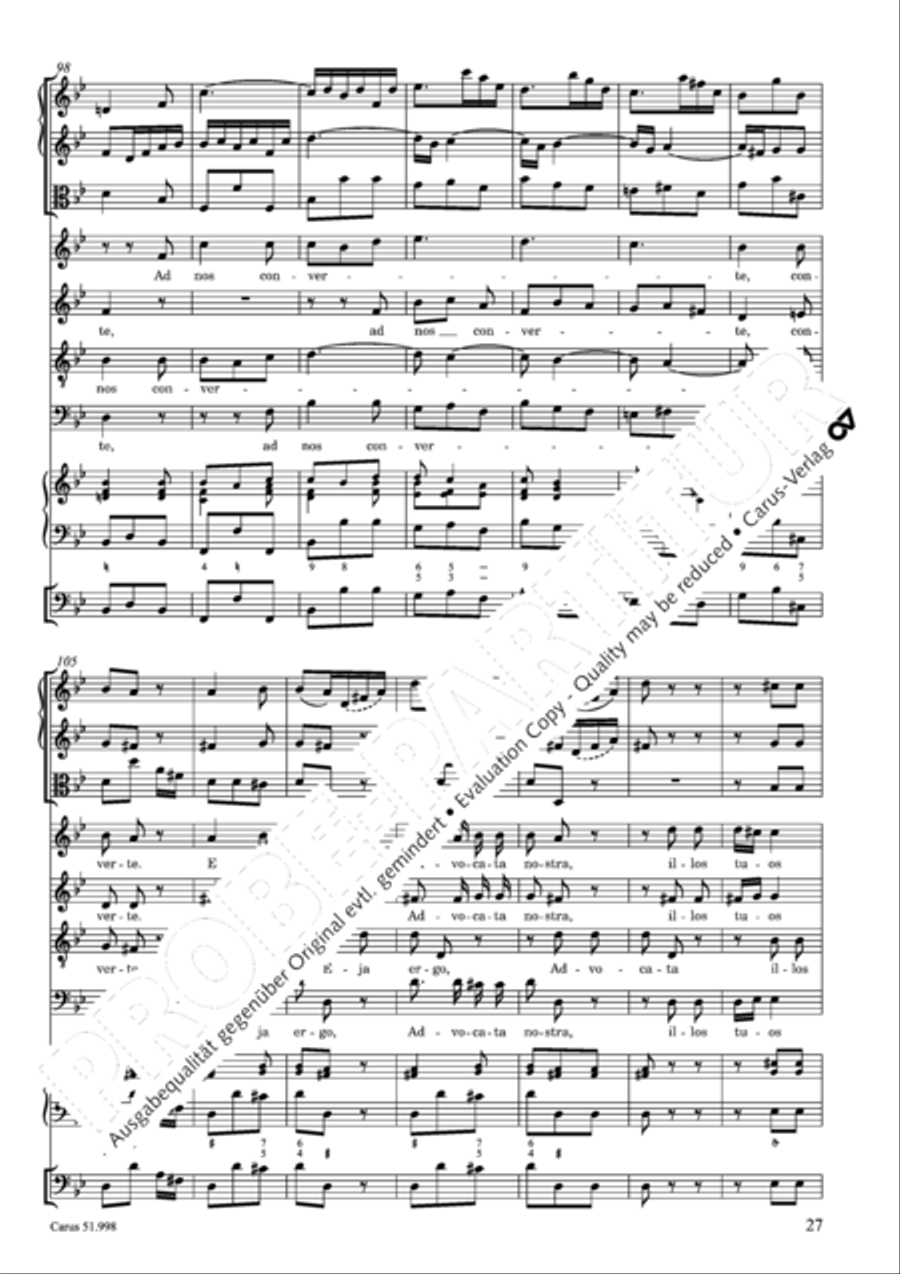 Salve Regina in g Salve Regina in g 4-Part scores gallery preview page 28