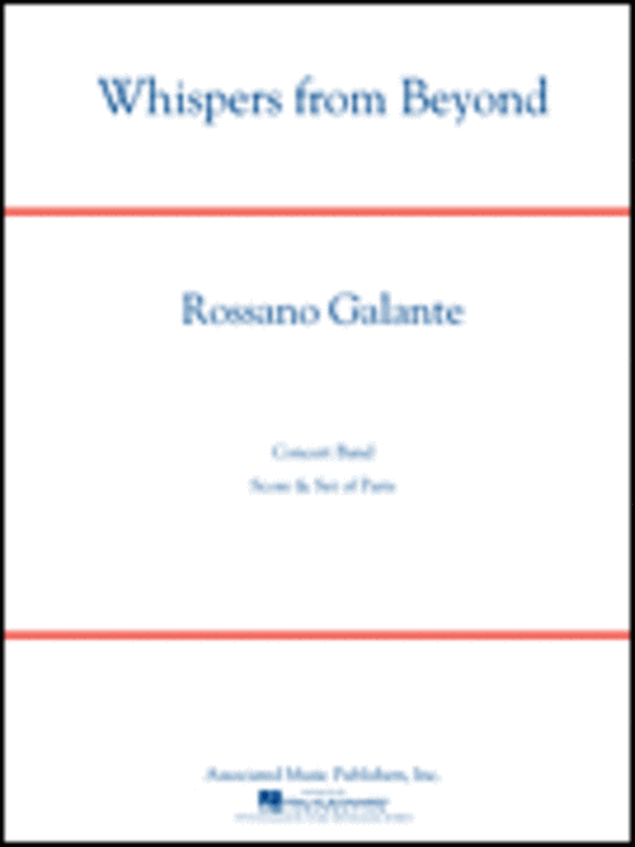 Whispers from Beyond Concert Band scores gallery preview page 1