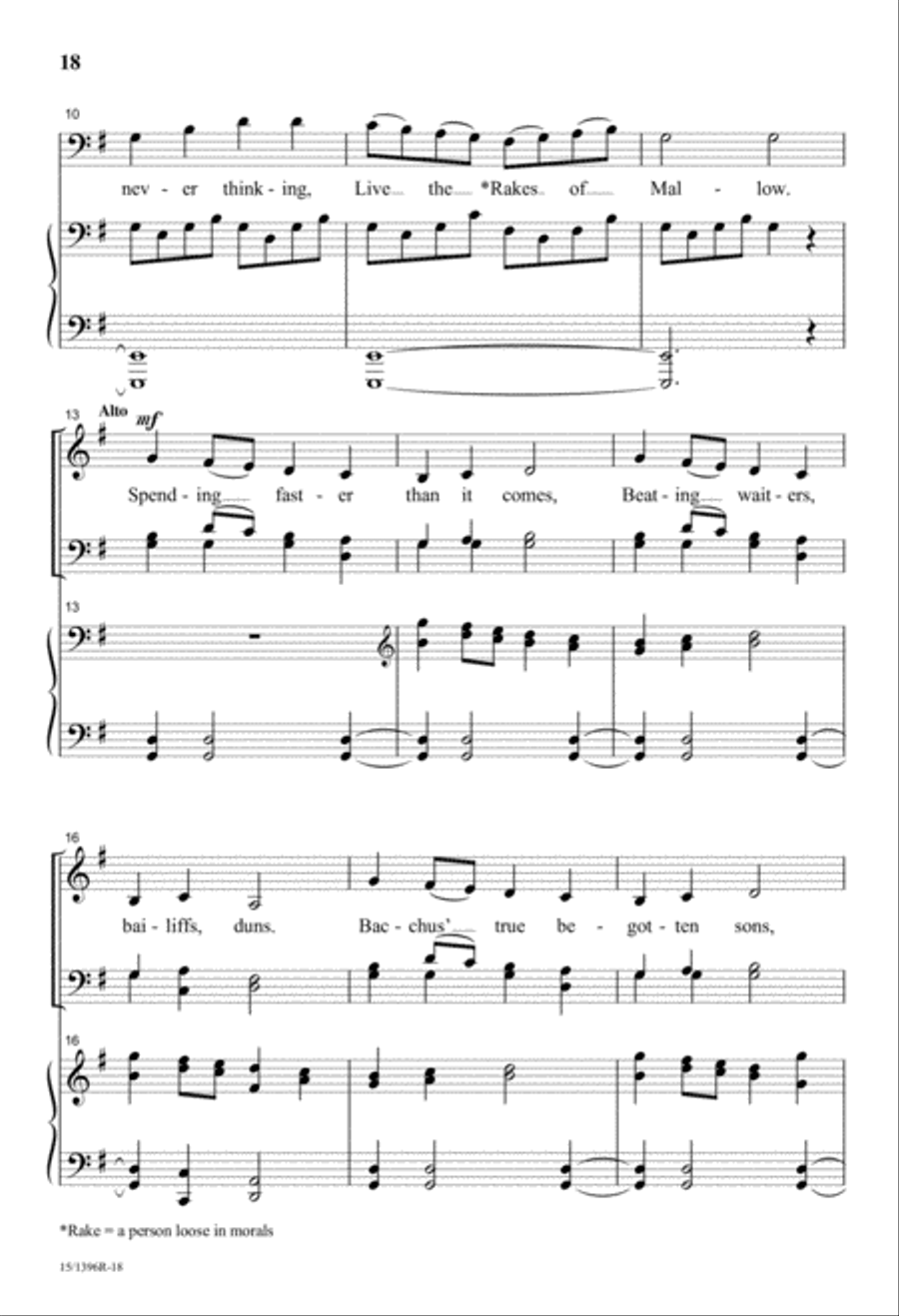 Three Irish Folk Songs Divisi scores gallery preview page 18