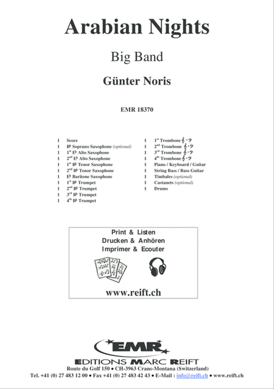 Arabian Nights Arabian Nights Big Band scores gallery preview page 2