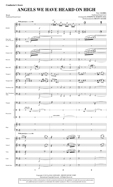 Angels We Have Heard On High (from A Symphony Of Carols) - Score