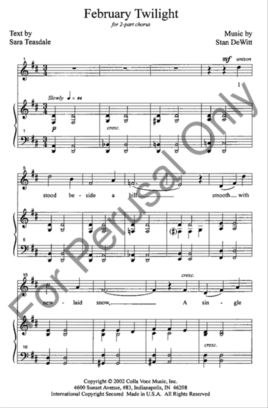 Two Songs Two Songs SA scores gallery preview page 2