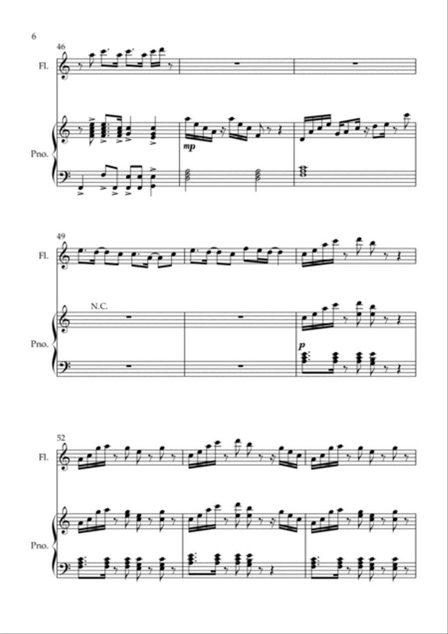 Rather Be Flute Solo scores gallery preview page 6