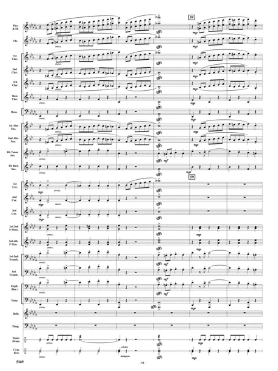Rolling Thunder Concert Band scores gallery preview page 10