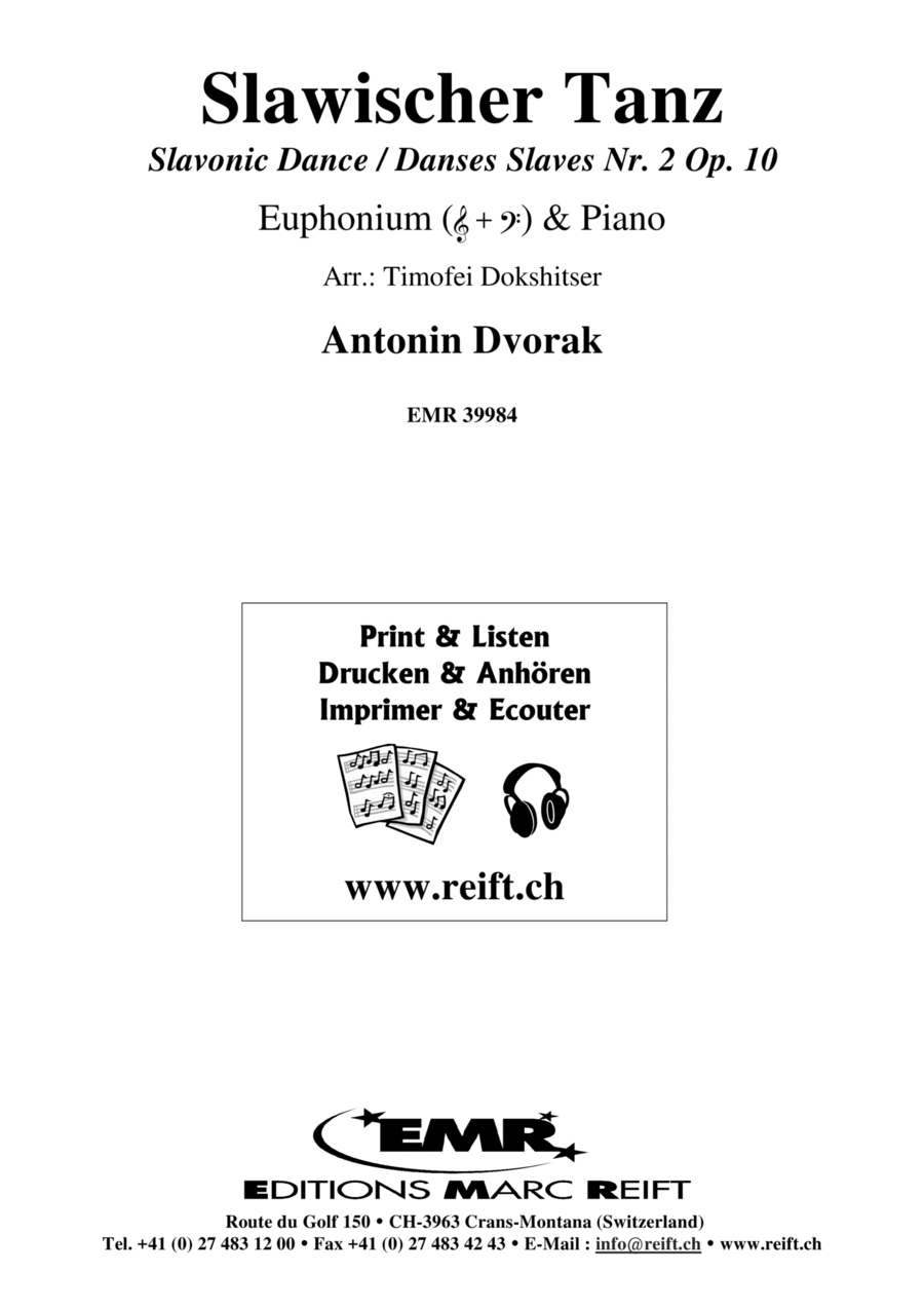 Slawischer Tanz Euphonium scores gallery preview page 1
