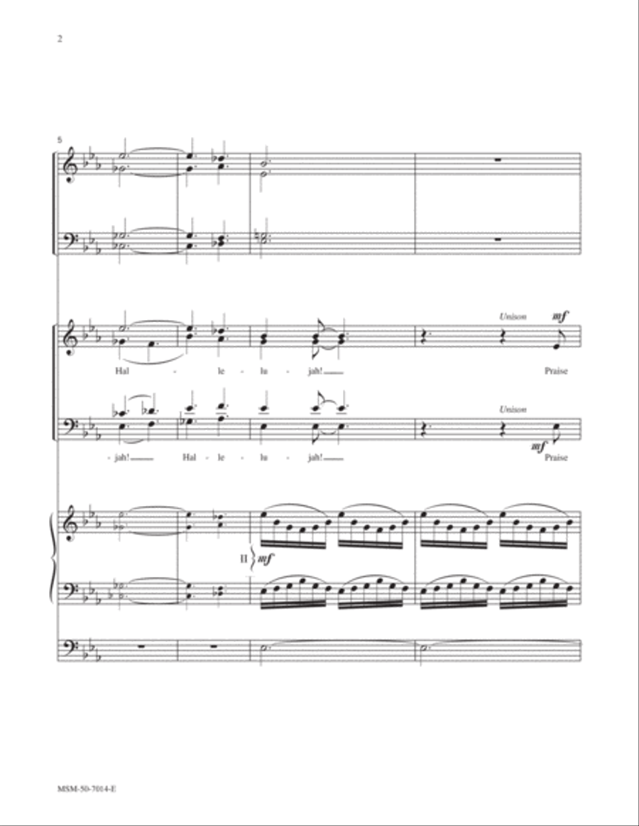 Psalm 150 Choir scores gallery preview page 2
