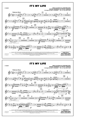 It's My Life (arr. Conaway & Holt) - F Horn