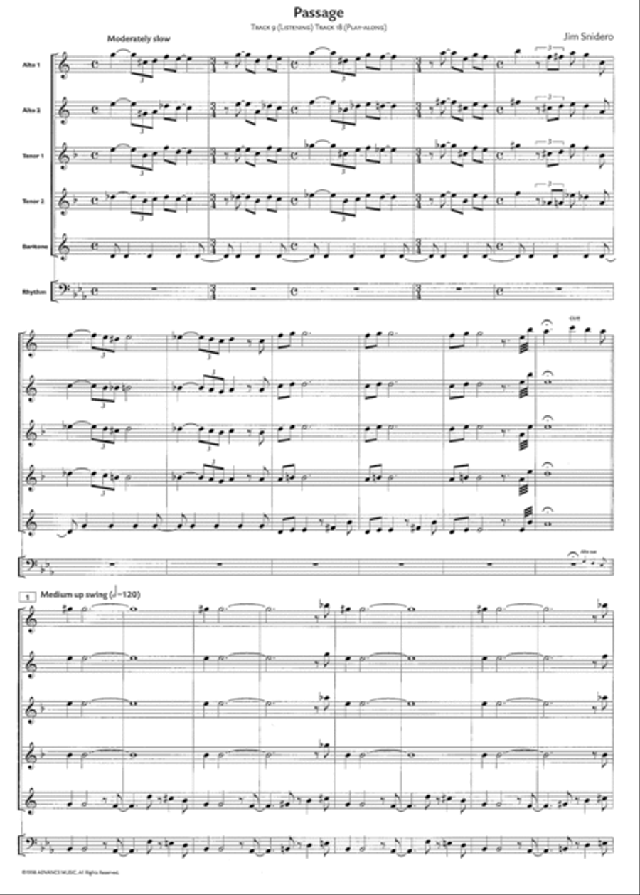 Jazz Conception -- Passage Jazz Ensemble scores gallery preview page 2