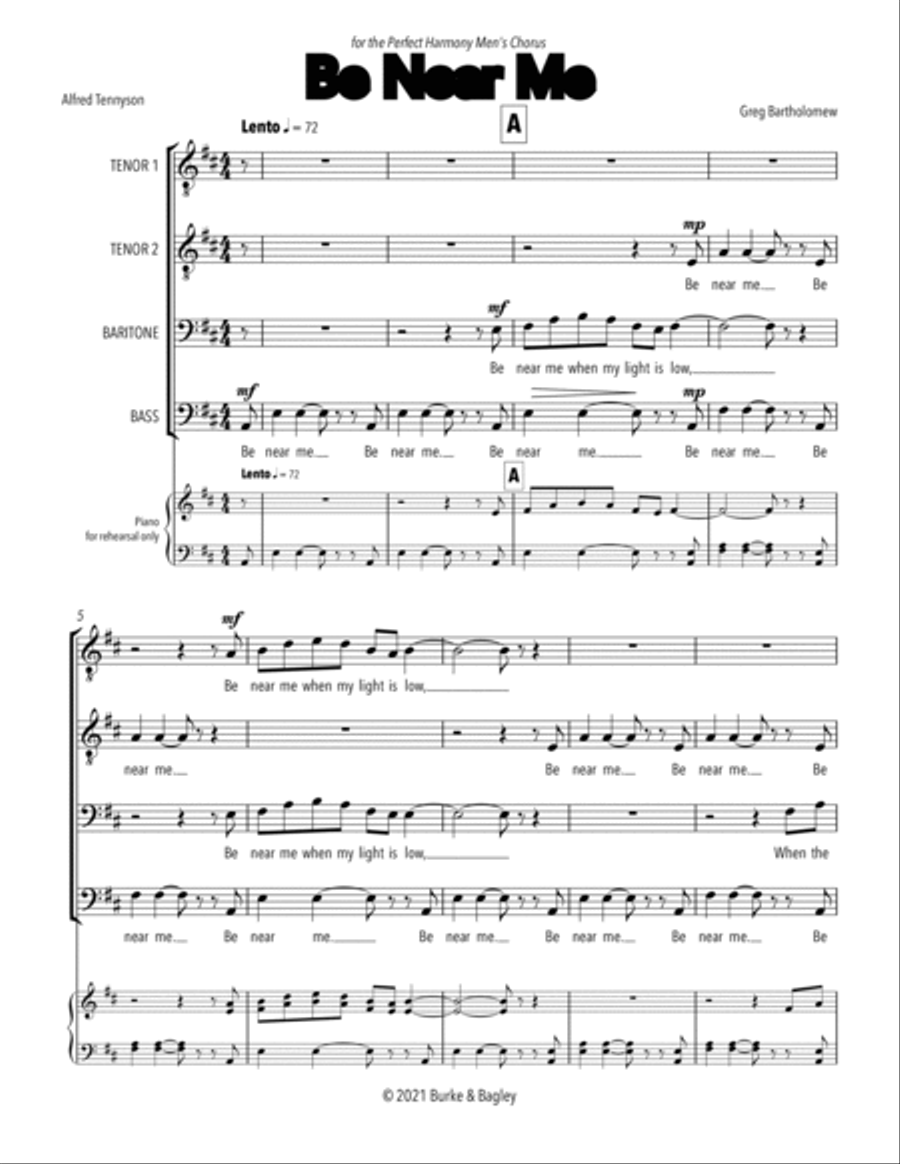 Be Near Me (TTBB) TTBB scores gallery preview page 3