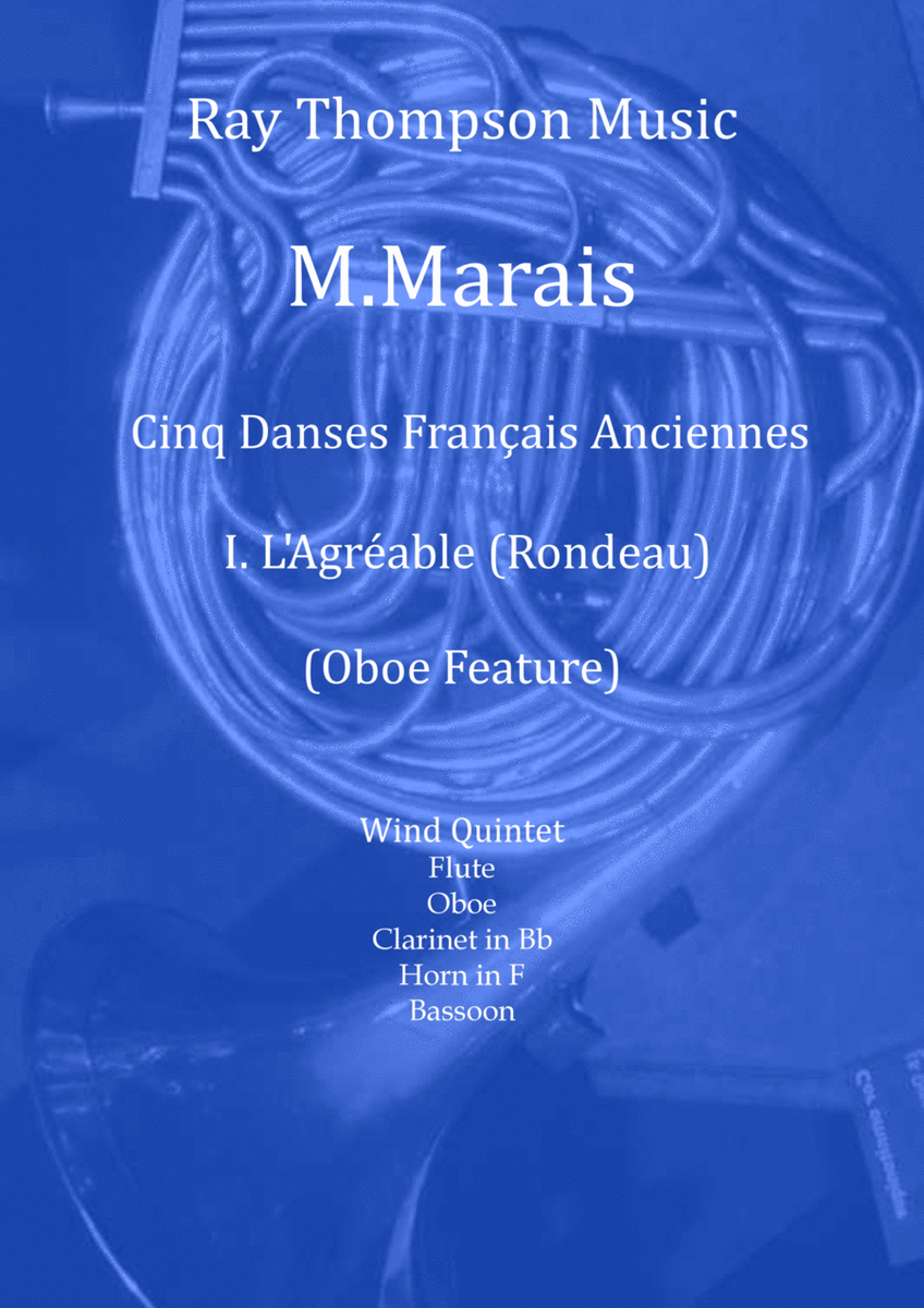 Marais: Cinq Danses Français Anciennes (Five Old French Dances) I. L'Agréable - wind quintet image number null