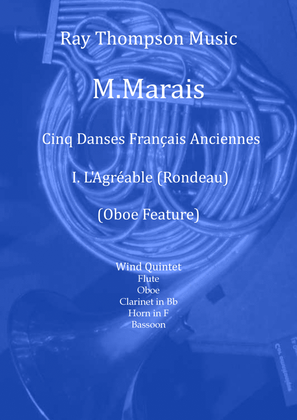 Marais: Cinq Danses Français Anciennes (Five Old French Dances) I. L'Agréable - wind quintet