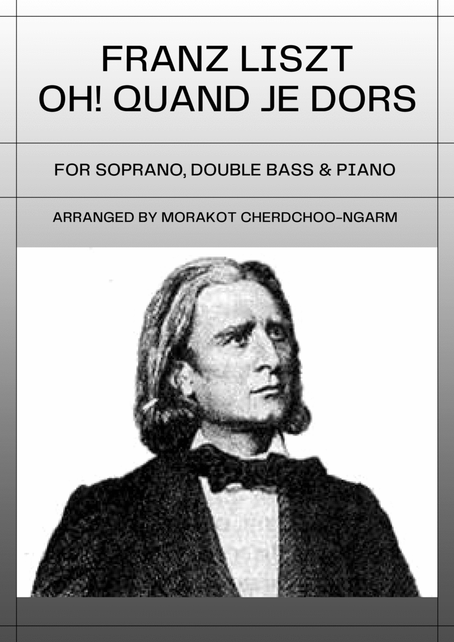 Oh! Quand Je Dors for Soprano, Double Bass and Piano Large Ensemble scores gallery preview page 1