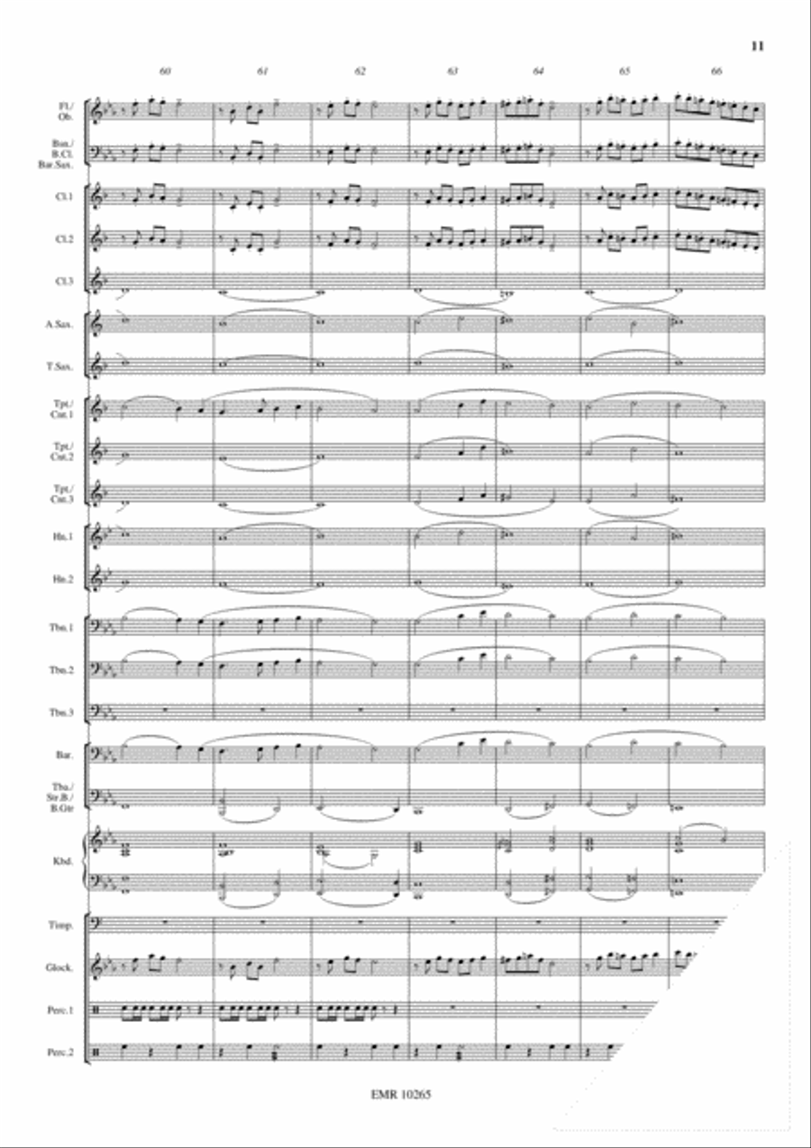 Martial Prelude Concert Band scores gallery preview page 12
