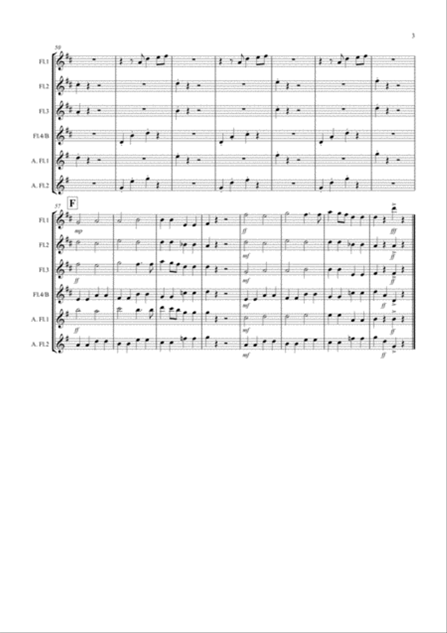 Wonderful Christmastime Flute Solo scores gallery preview page 3