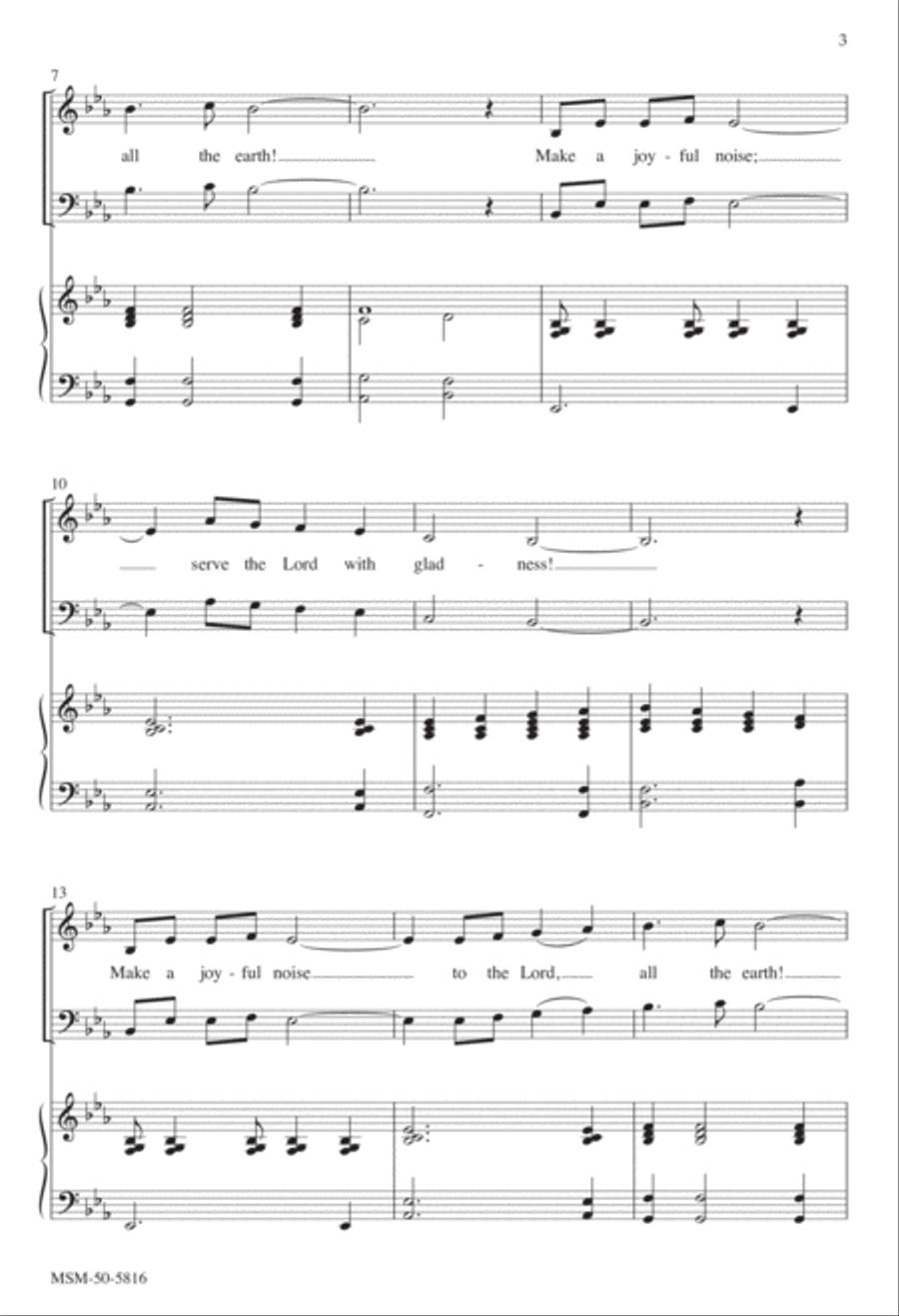 Make a Joyful Noise 4-Part scores gallery preview page 3