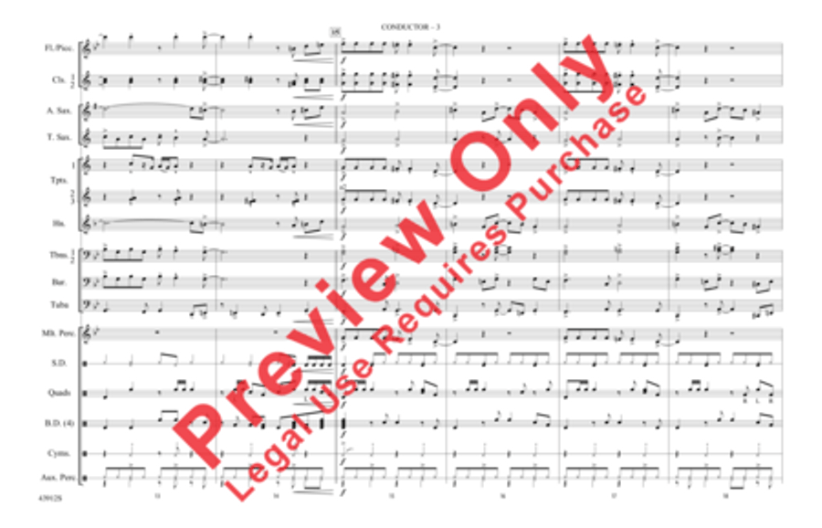 Light My Fire Marching Band scores gallery preview page 4