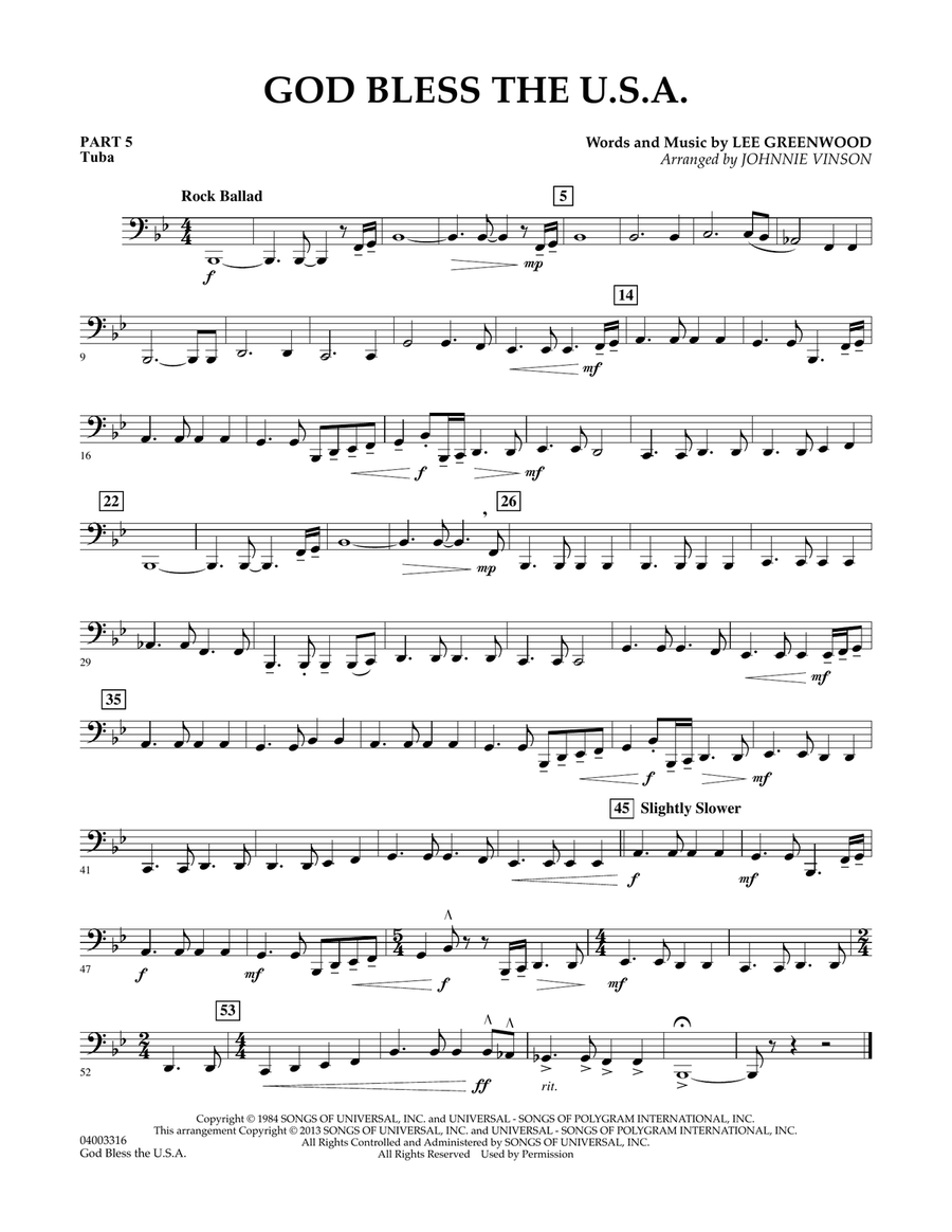 God Bless The U.S.A. - Pt.5 - Tuba