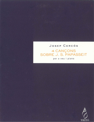 Book cover for Quatre cançons de J.S. Papasseit