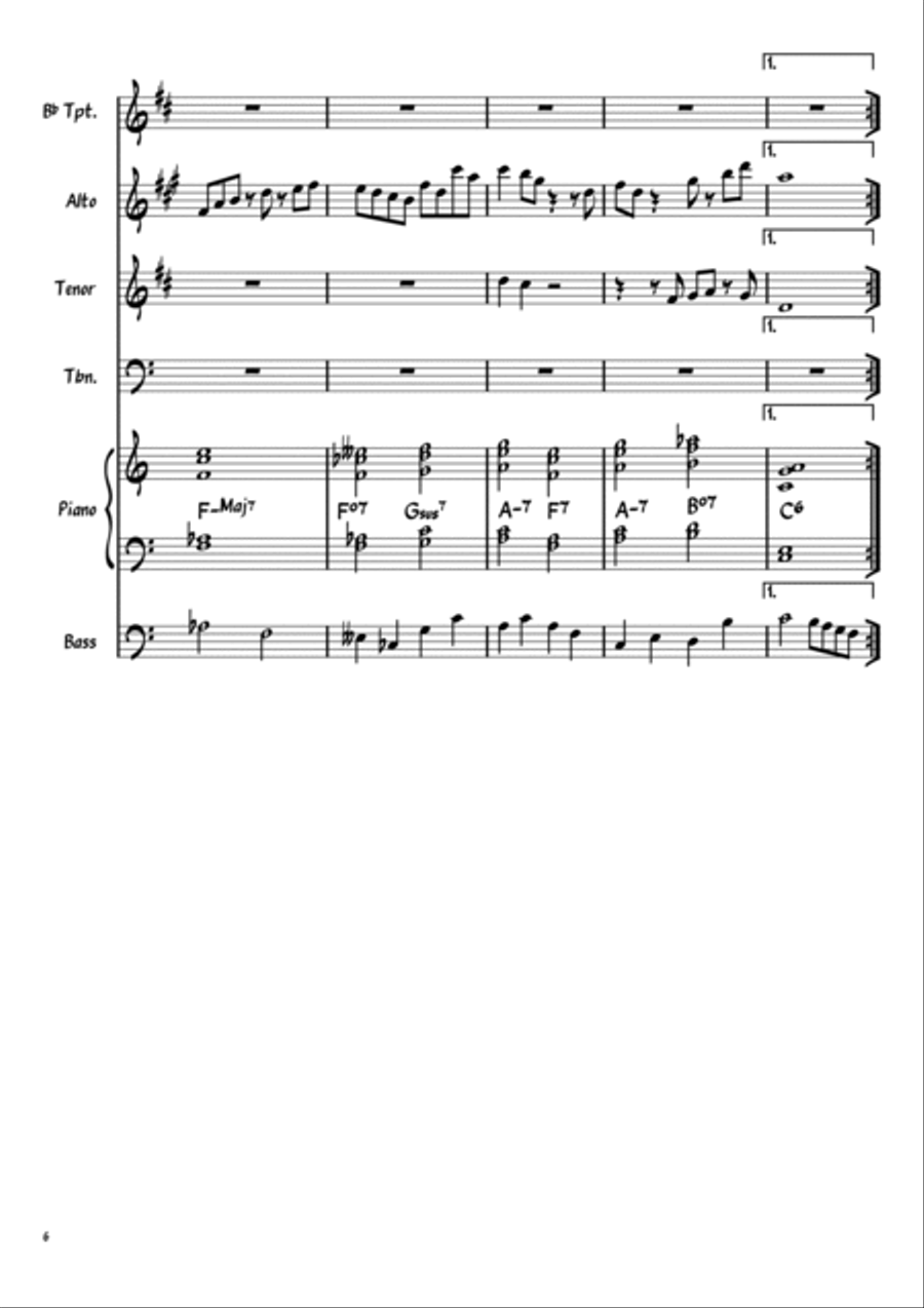 Snazzy Jazz - Score and Parts Jazz Ensemble scores gallery preview page 6