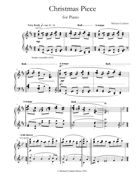 Christmas Piece (for Piano)