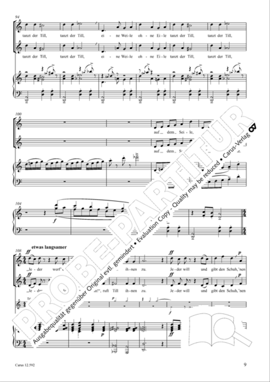 Eulenspiegeleien op. 146. Drei Eulenspiegelszenen Collection / Songbook scores gallery preview page 10