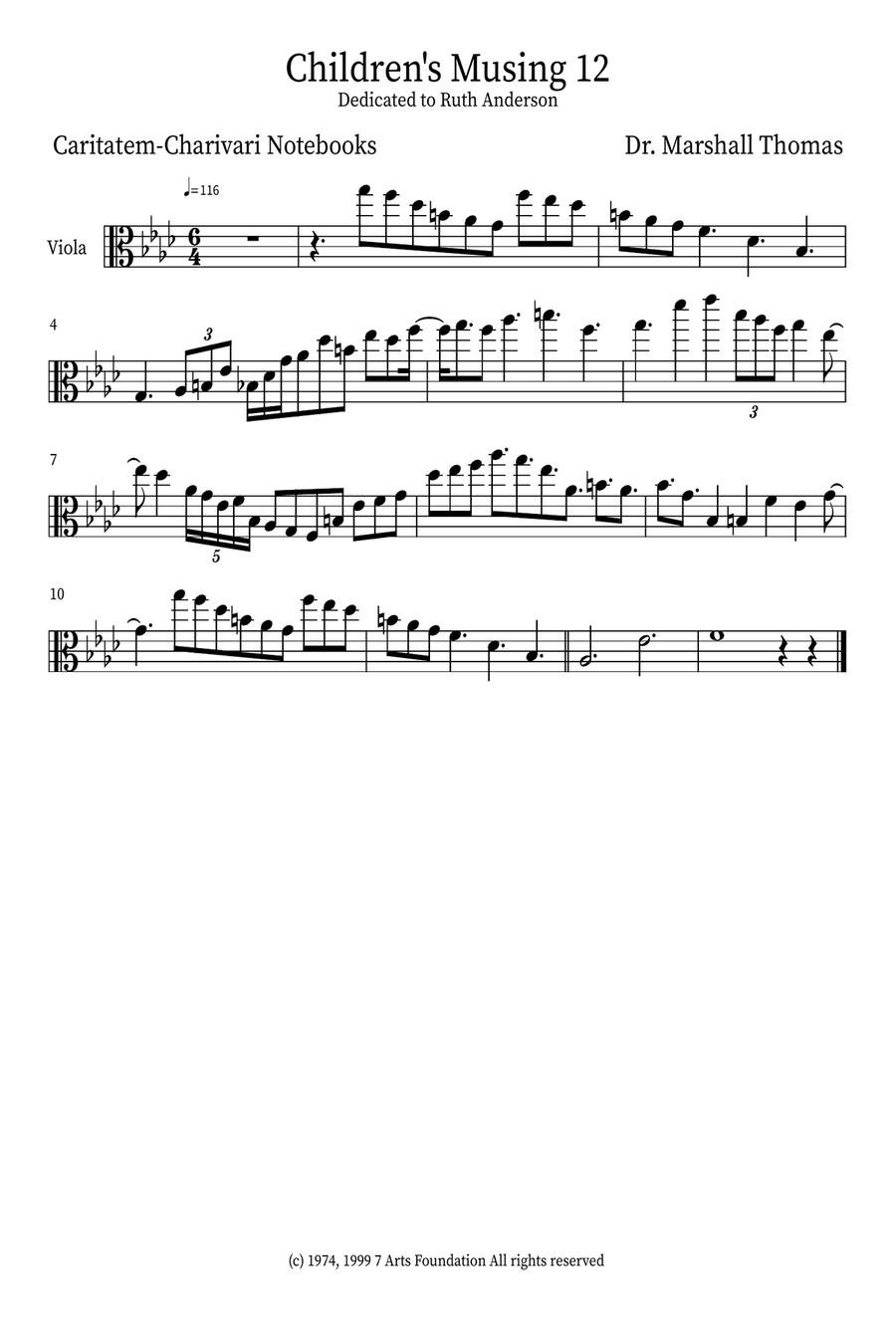 Children's Musing 12 Small Ensemble scores gallery preview page 5