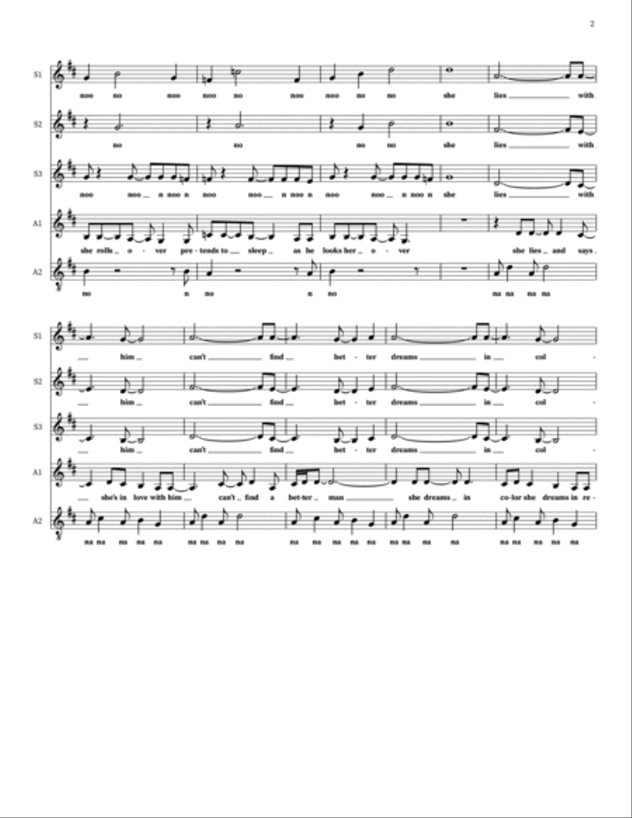 Better Man Better Man Choir scores gallery preview page 2