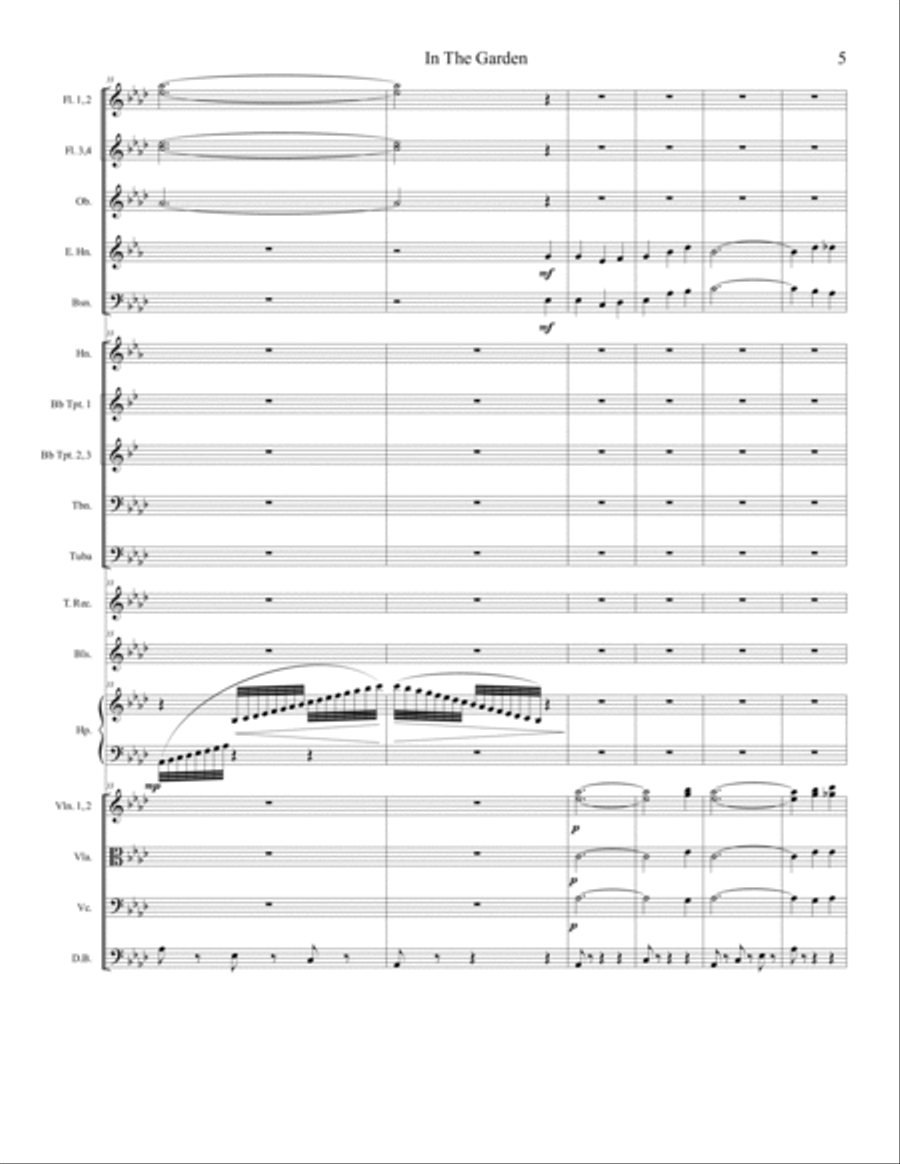 IN THE GARDEN Full Orchestra scores gallery preview page 6