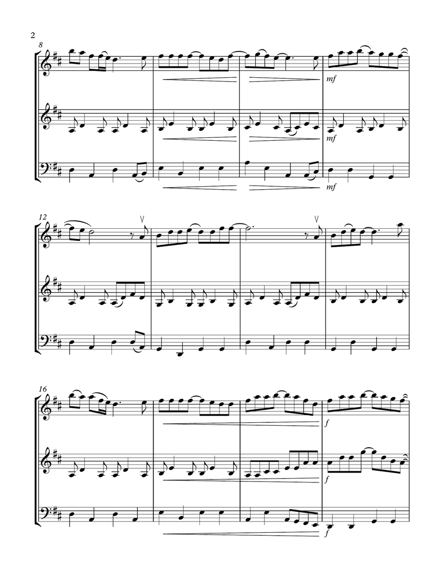 Forever And Ever, Amen String Trio scores gallery preview page 2