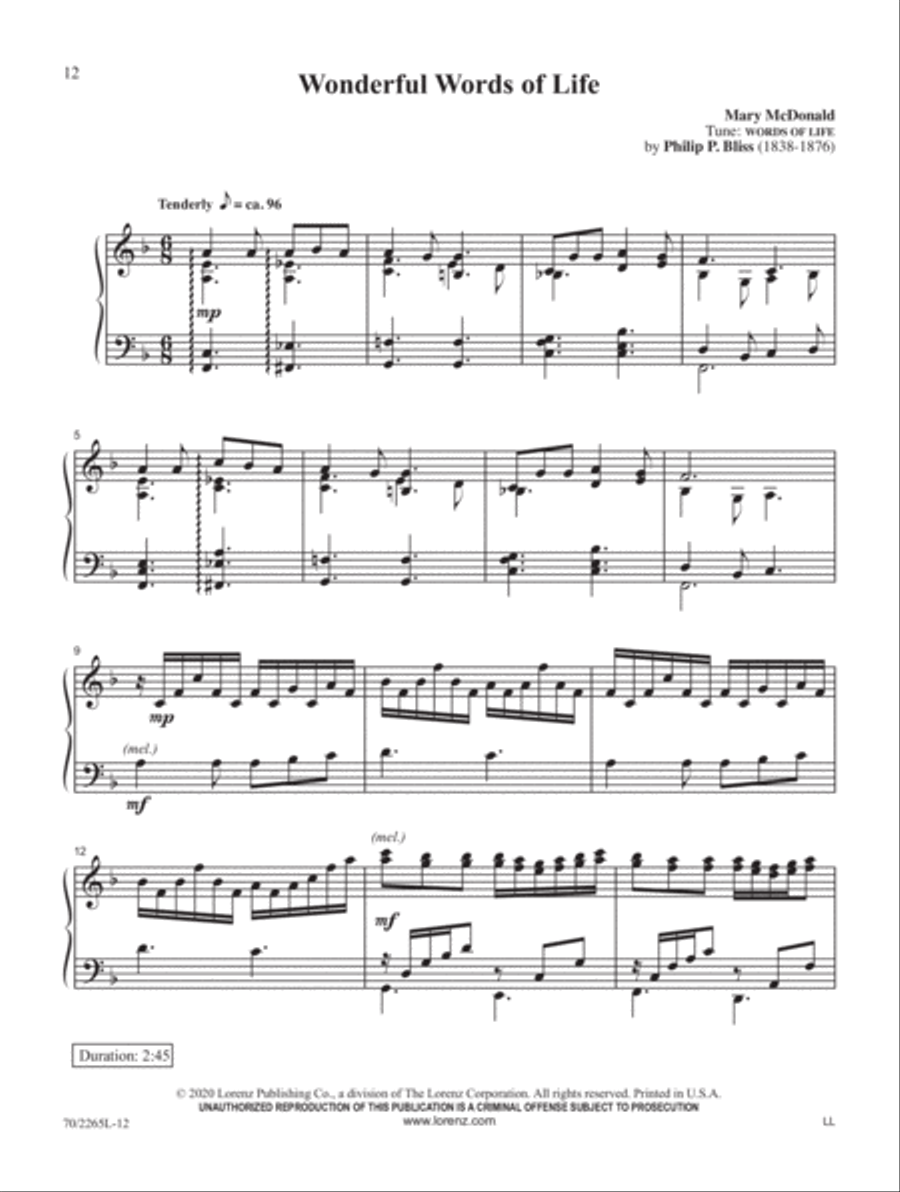 Wonderful Hymns of Life Wonderful Hymns of Life Piano Solo scores gallery preview page 4