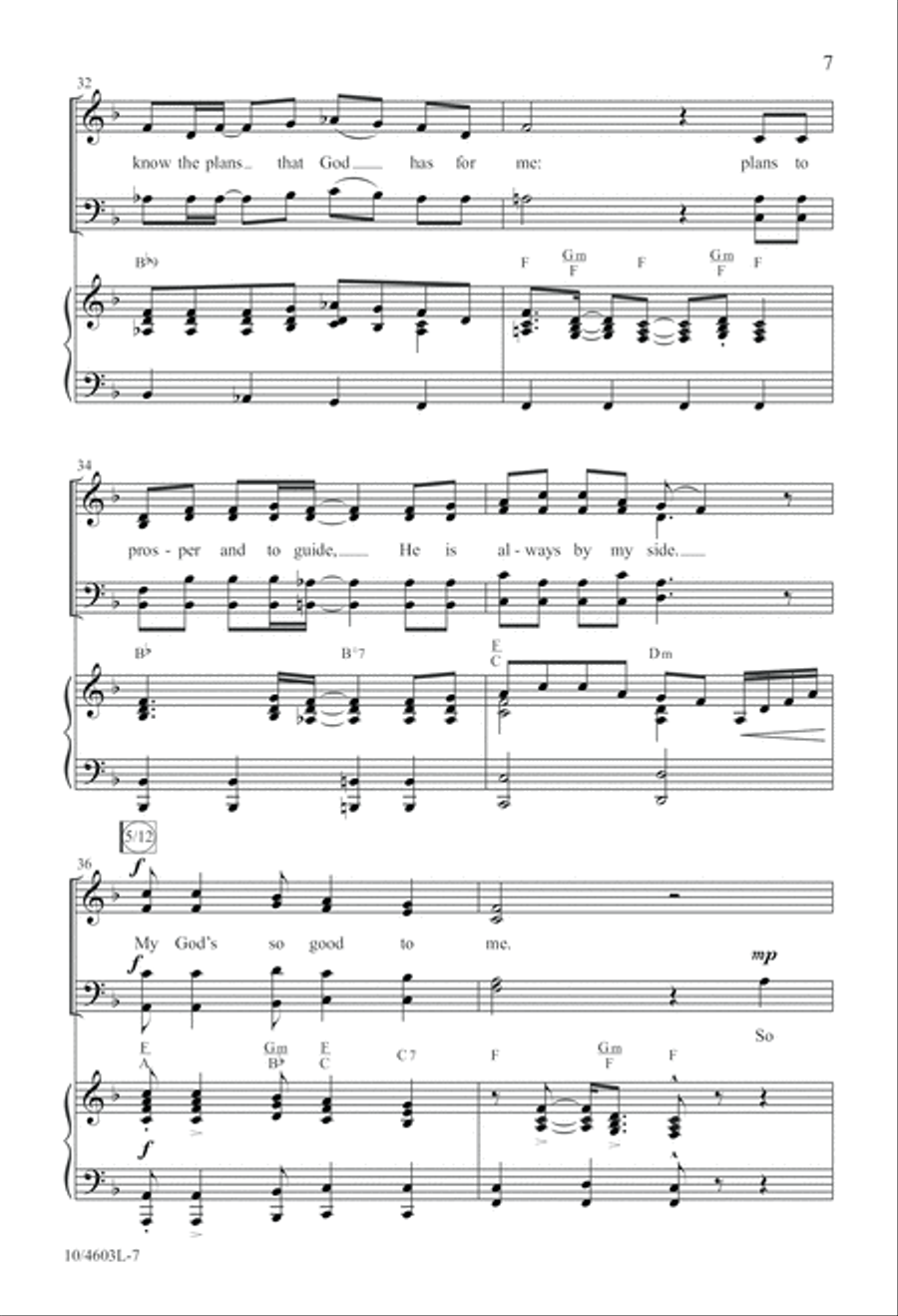 My God's So Good to Me 4-Part scores gallery preview page 8