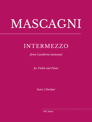 Book cover for Intermezzo (from Cavalleria rusticana) for Violin and Piano