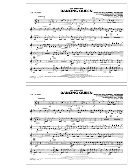 Dancing Queen (from "Mamma Mia!") - 1st Bb Trumpet