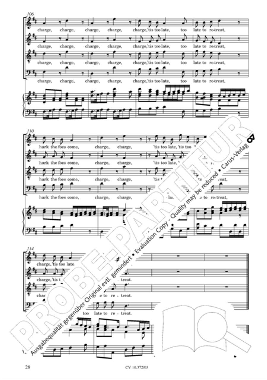 Ode for St. Cecilias Day 4-Part scores gallery preview page 29