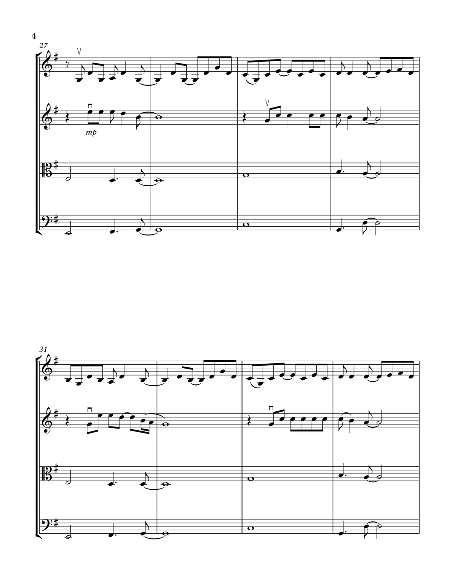 Shallow String Quartet scores gallery preview page 4