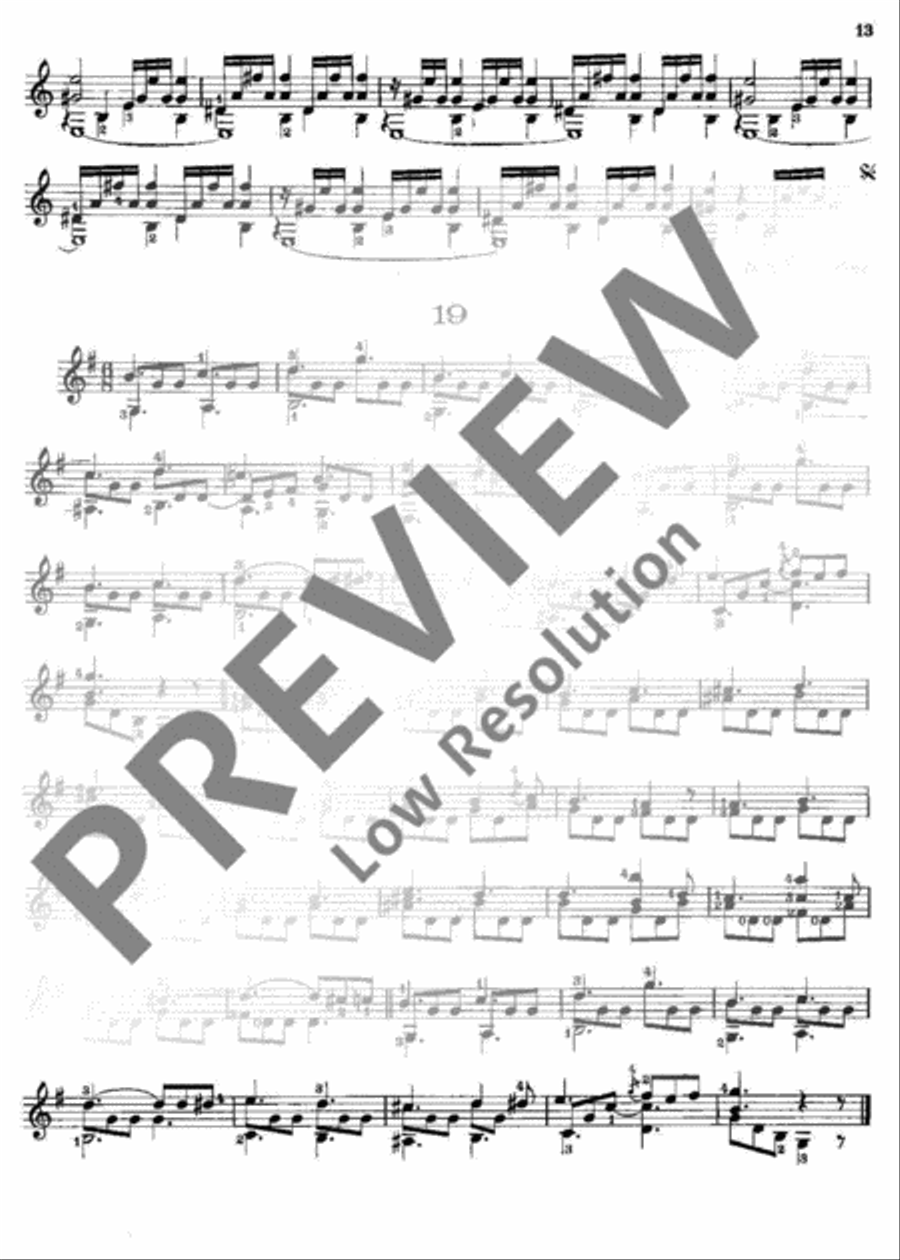Preliminary Studies Classical Guitar scores gallery preview page 14