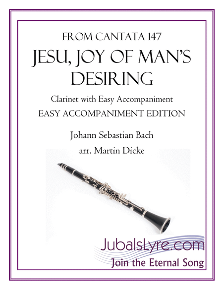 Jesu, Joy of Man’s Desiring (Clarinet with Easy Accompaniment) image number null
