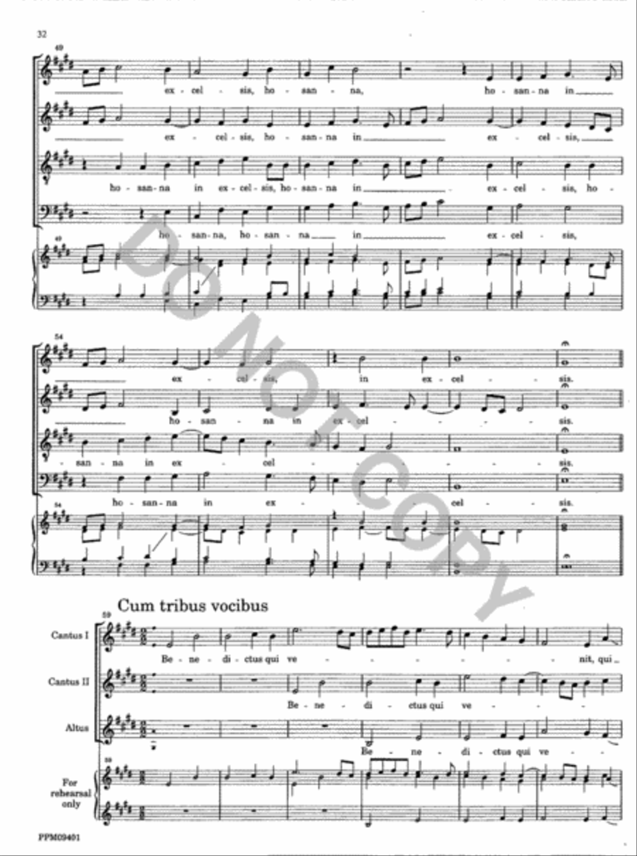 Missa Descendit Angelus Domini 4-Part scores gallery preview page 33