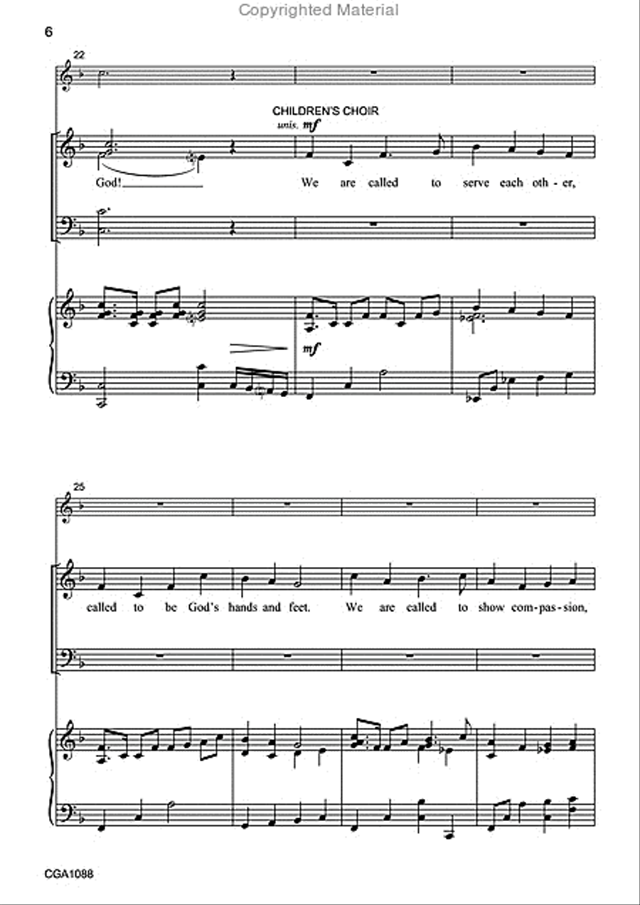 We Are Called 4-Part scores gallery preview page 5