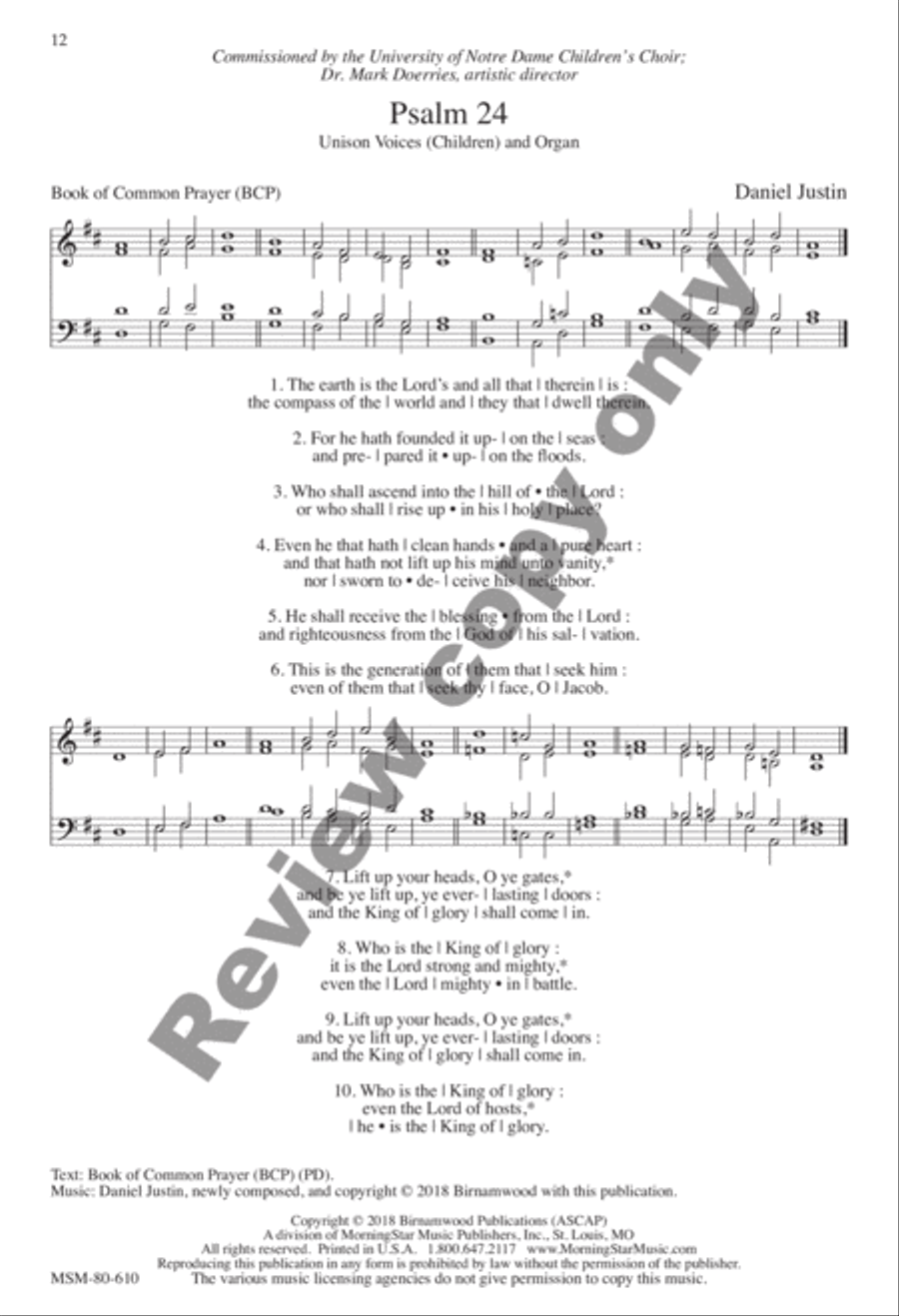 Evensong Unison Choir scores gallery preview page 45