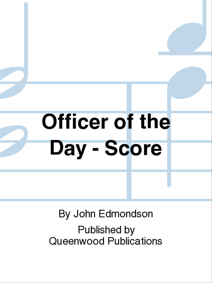 Officer of the Day - Score Concert Band scores gallery preview page 1