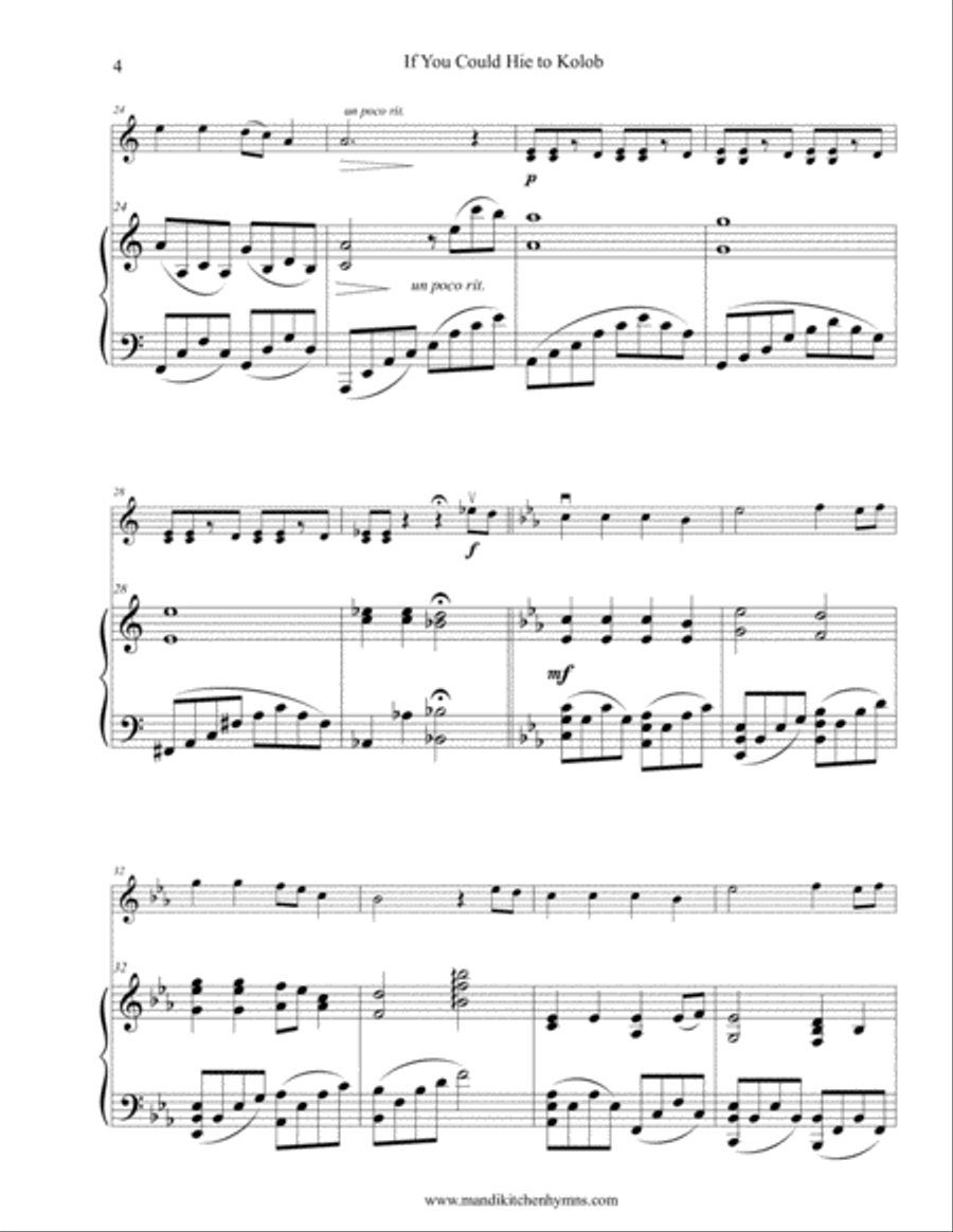 If You Could Hie to Kolob (Violin & Piano) If You Could Hie to Kolob (Violin & Piano) Violin scores gallery preview page 4