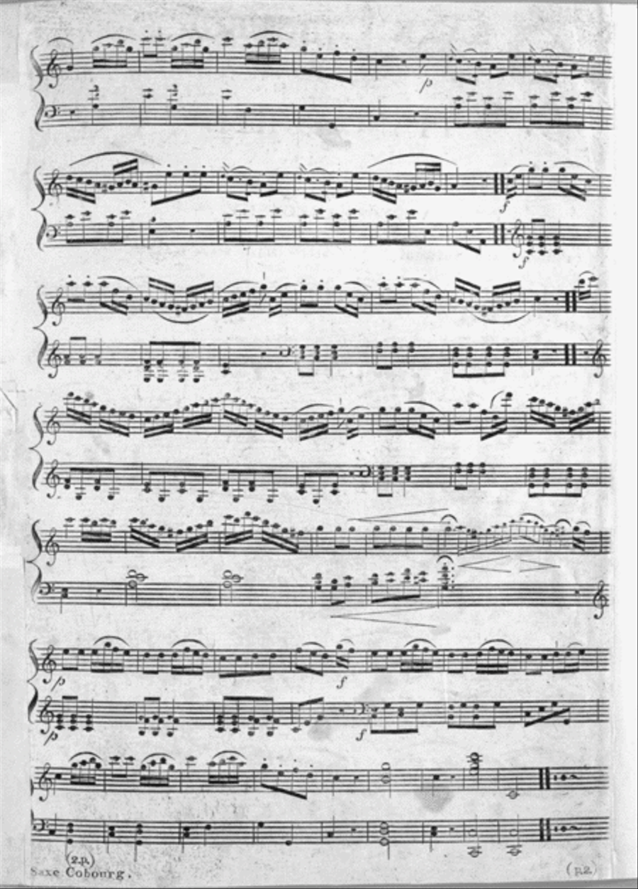 Saxe Cobourg. A Rondo for the Piano Forte Piano Solo scores gallery preview page 2