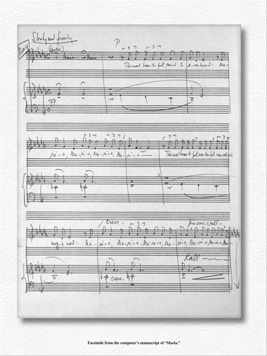 West Side Story Voice scores gallery preview page 5