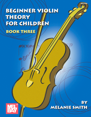 Book cover for Beginner Violin Theory for Children, Book Three