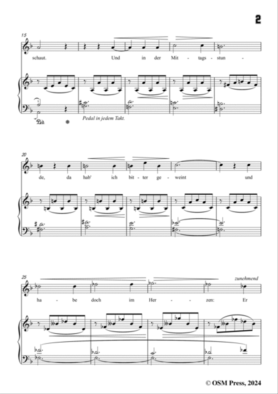 A. Jensen-Ich habe,bevor der Morgen,Op.30 No.2,in F Major Voice scores gallery preview page 3